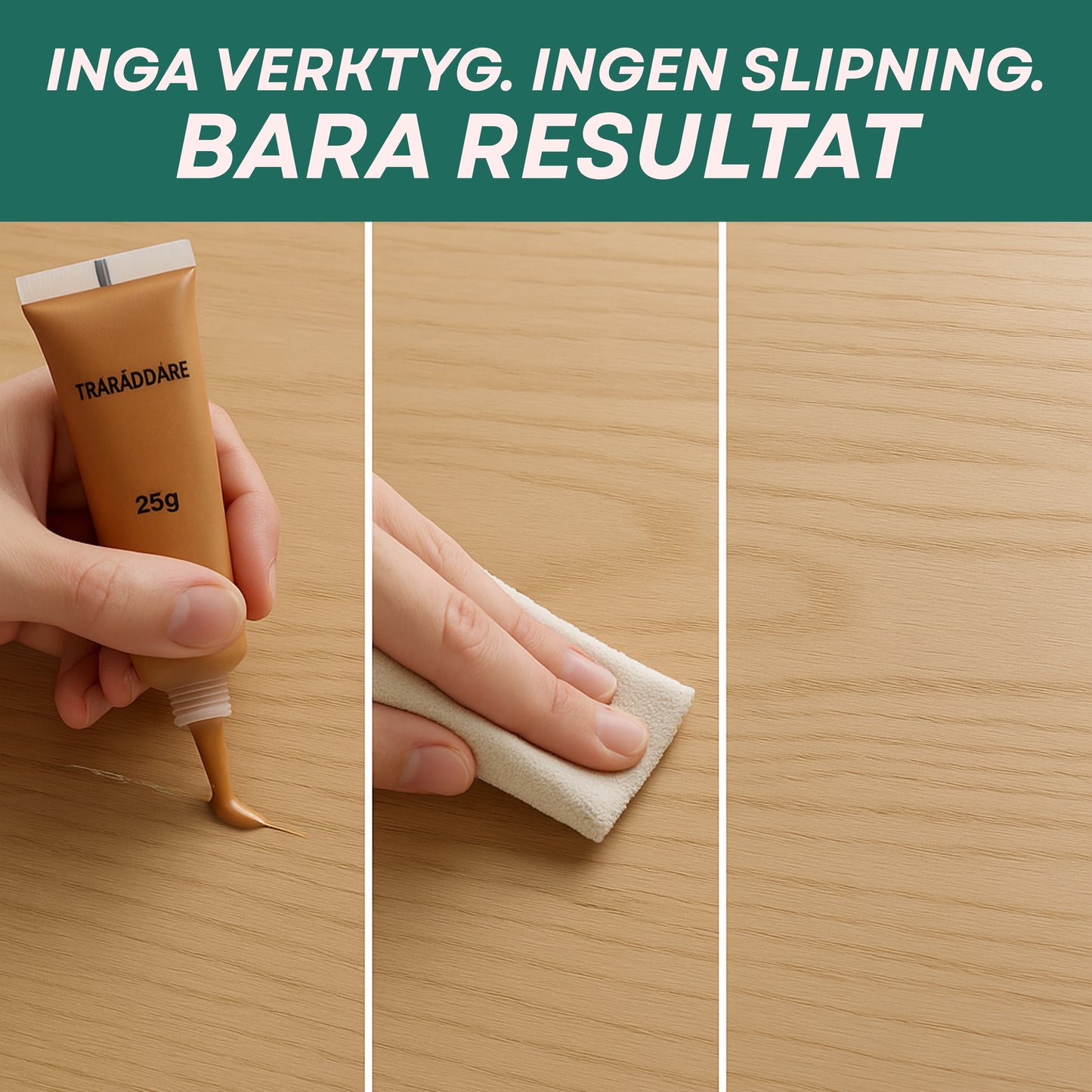TräRäddaren™ - Laga repor på 3 minuter