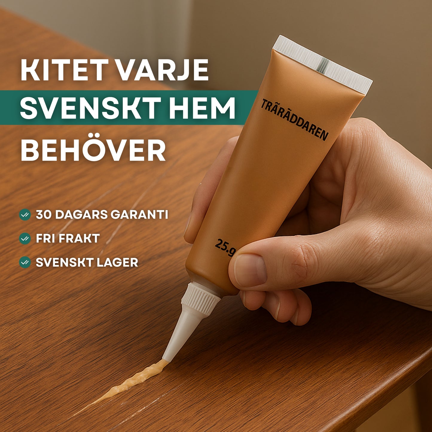 TräRäddaren™ - Laga repor på 3 minuter