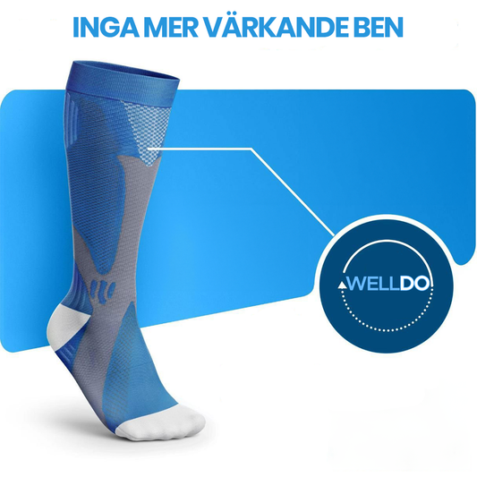 Welldo ™ - Kompressionsstrumpor för smärtfria ben och fötter